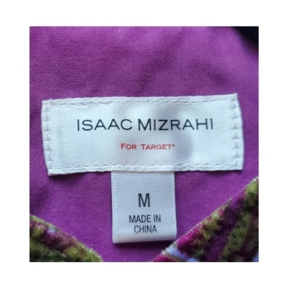 Isaac Mizrahi collab x target velvet blazer Y2K cotton blend - Picture 3 of 10